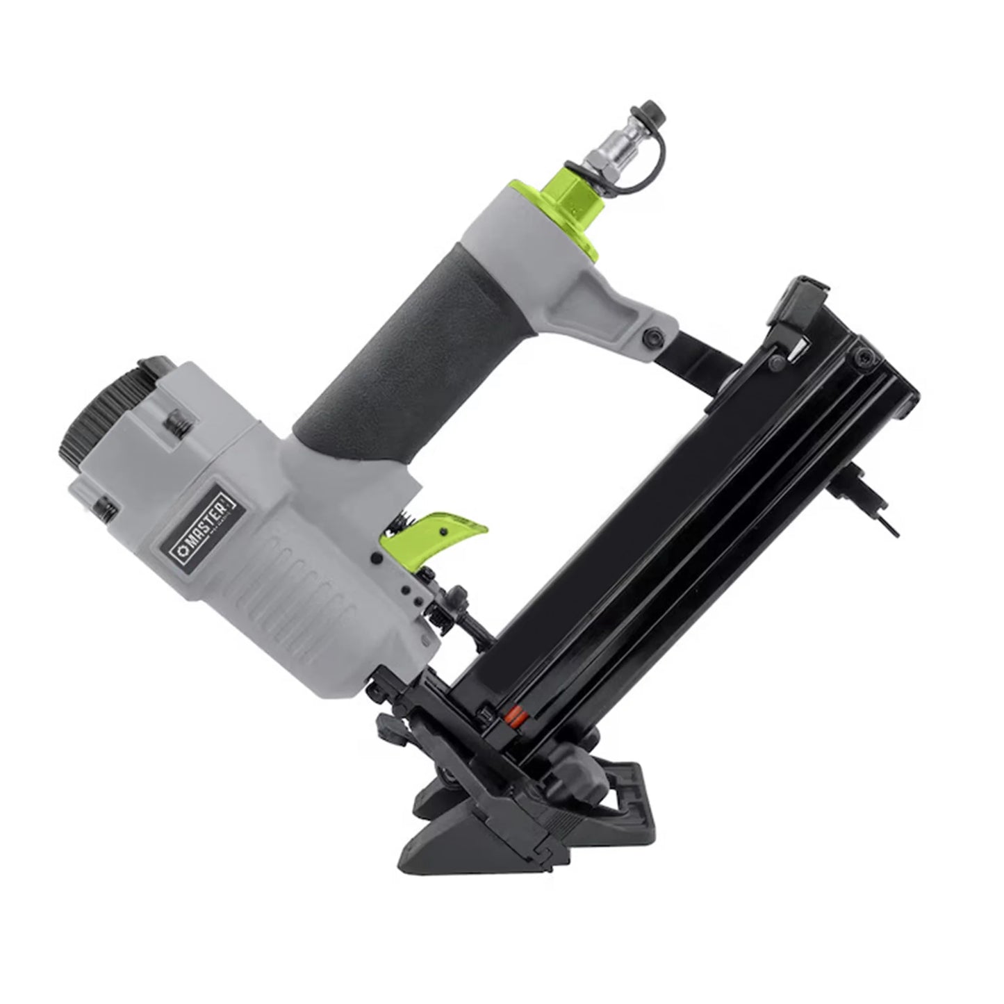 Master Mechanic 4-in-1 Mini Pneumatic Flooring Nailer/Stapler, Gray