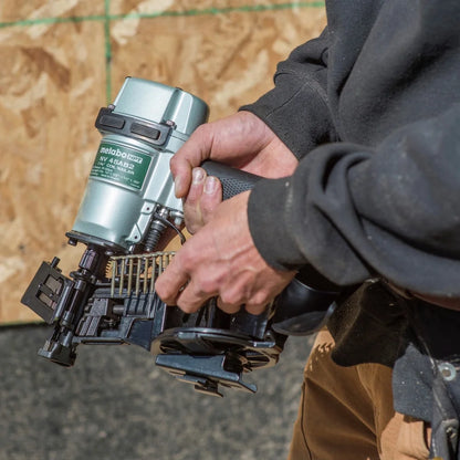 Metabo HPT Roofing Nailer, Pro-preferred Pneumatic Power Nailers in Roofing tools, Pneumatic Roofing Nailer for Asphalt Roofing Shingles, Nailer 16 Degree 7/8? to 1-3/4? Roofing Nails, NV45AB2