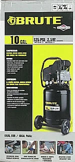 Brute 10 Gal Veritcal Air Compressor