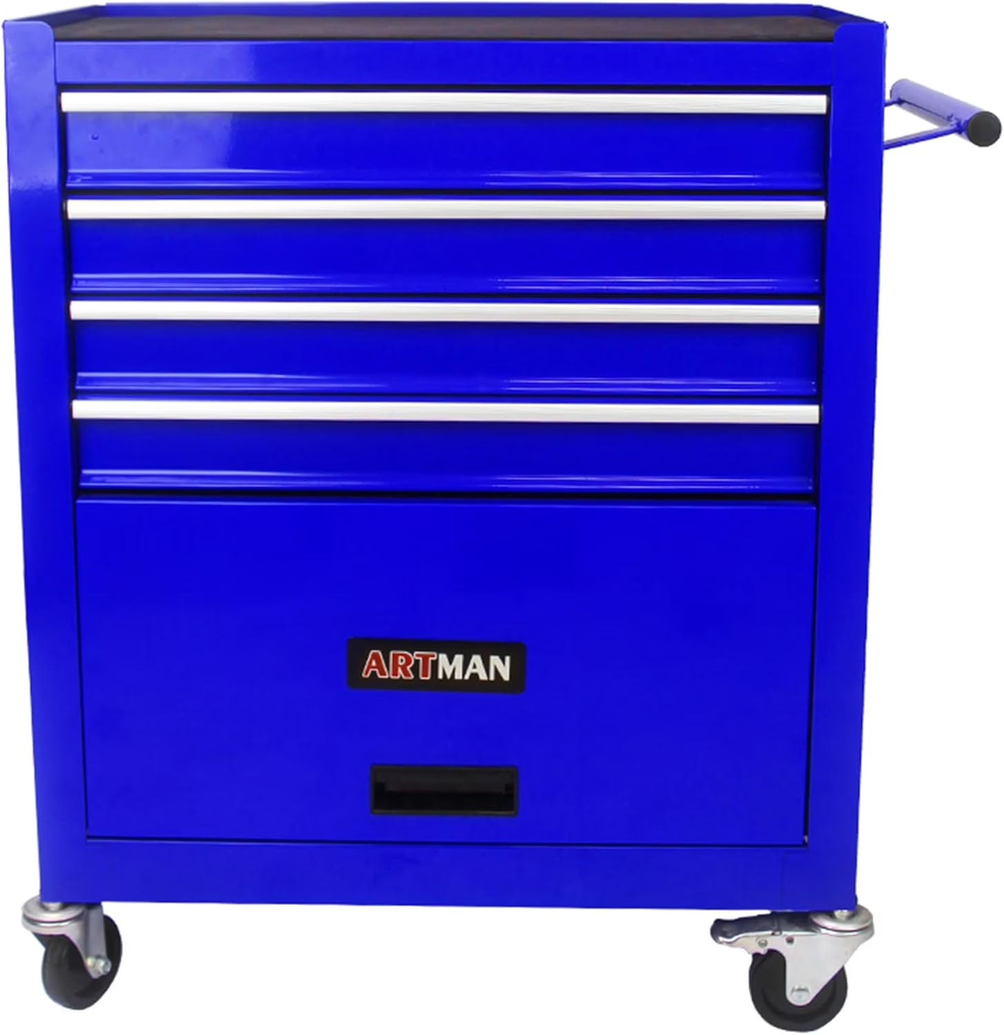 Noaman 4-Drawer Rolling Tool Cart w/Lockable Interlock System - Steel Mechanic Tool Chest for Garage & Workshop