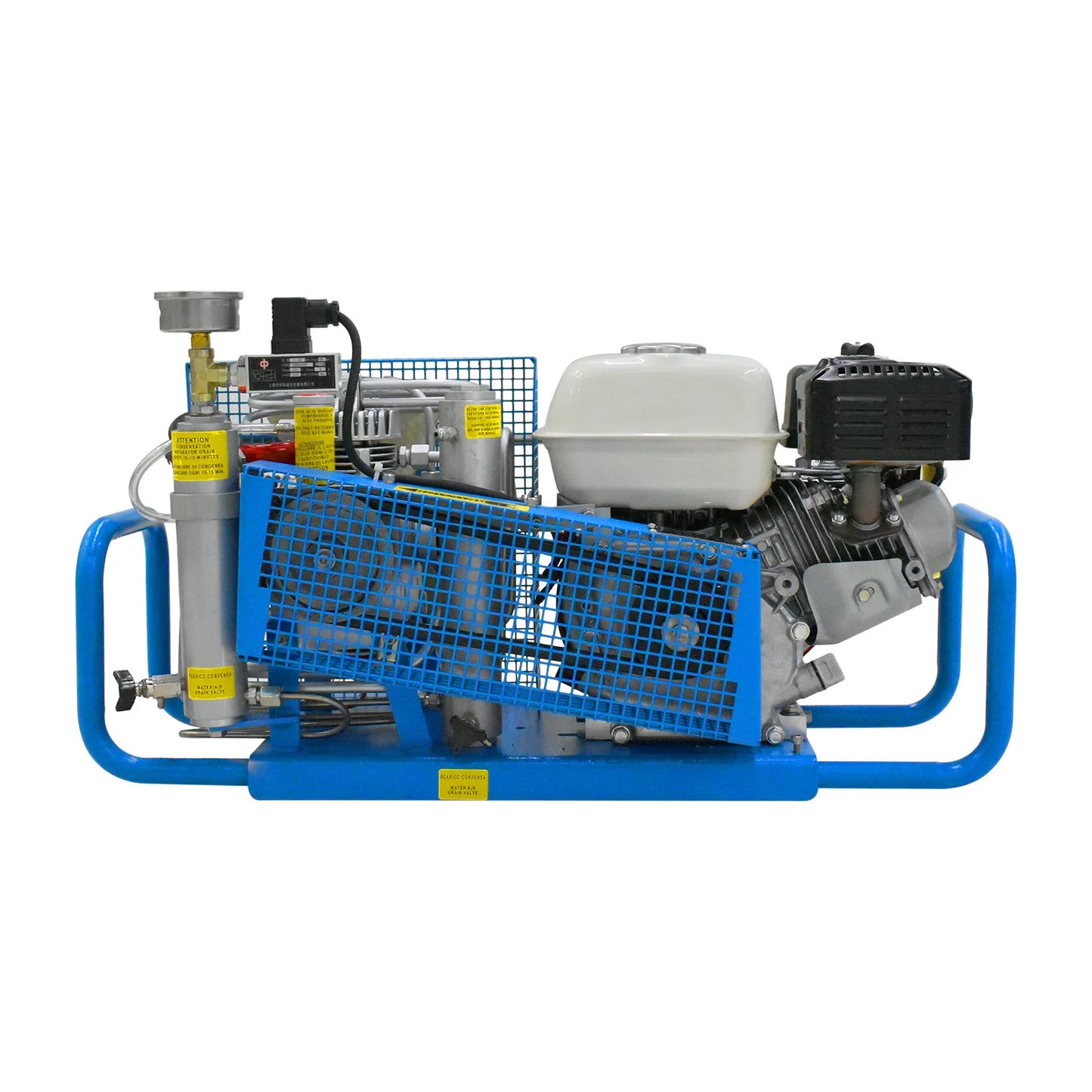 TUXING 4500Psi Air Compressor,100L/Min-3.5CFM,5.5HP Motor with Gas Engine for Scuba Tank Pcp Rifle Filling