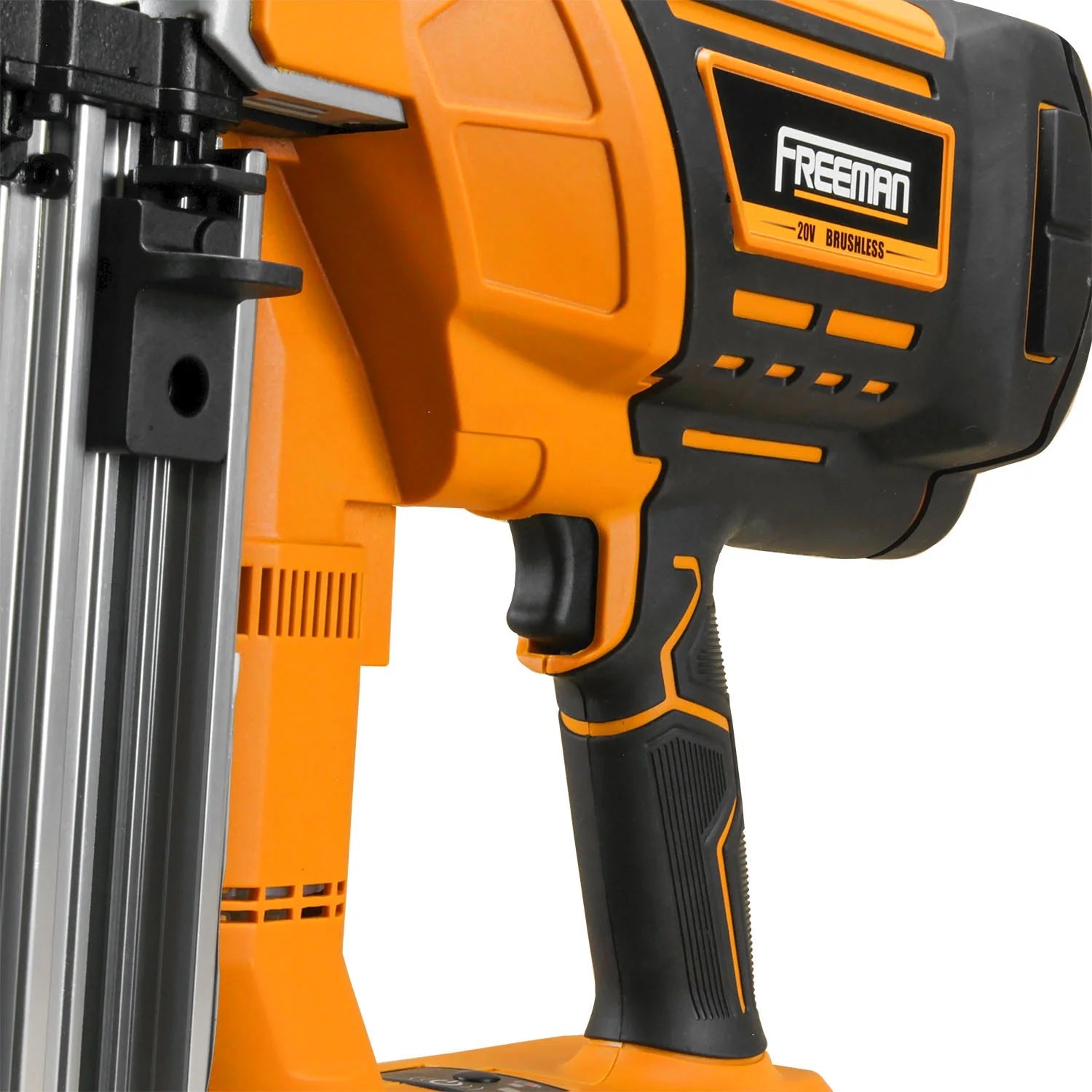 Freeman PE20VCSPN40 20 Volt Cordless and Brushless 1-1/2" Concrete Nailer Kit with Lithium Ion Battery, Charger, and Case - 750 Shots per Charge