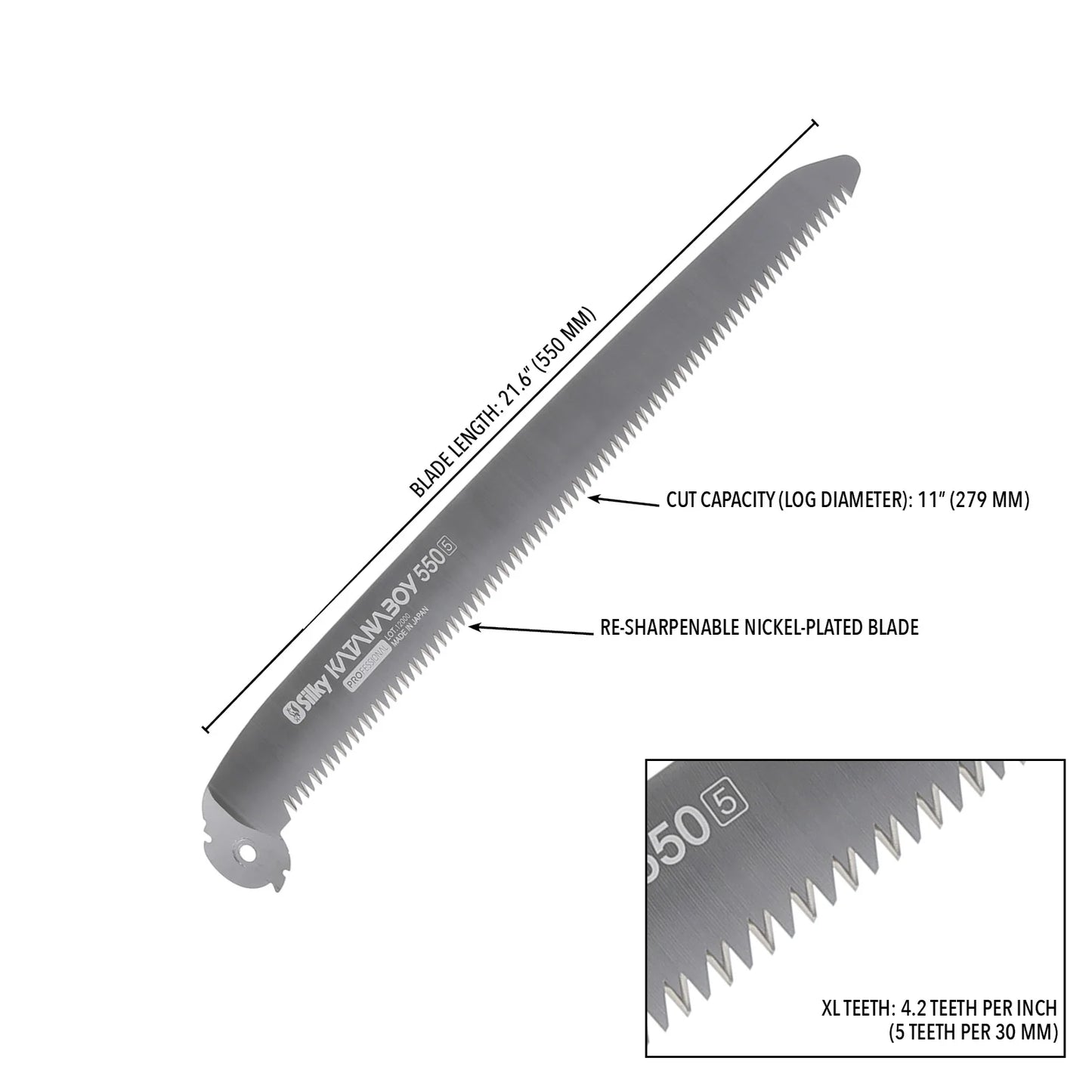 Silky Replacement Blade Only KATANABOY 1000mm XL Teeth (711-99)