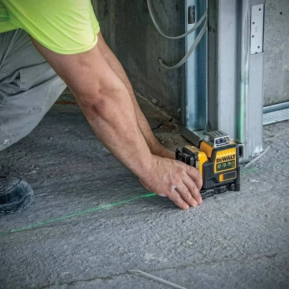DeWalt DW089LG 12V Max Laser Level, 3-Way 360 Green Degrees Professional Architectural Laser, Rotary and Linear Laser Levelsfor Laser for Home Renovation Layout or Architectural Design