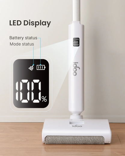 IDOO Cordless Electric Wet Dry Vacuum Cleaner, White