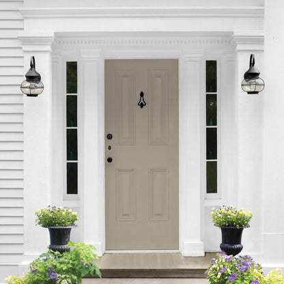 Glidden Fundamentals Stonehenge Greige/Gray Semi-Gloss Exterior Paint, 1 Gallon
