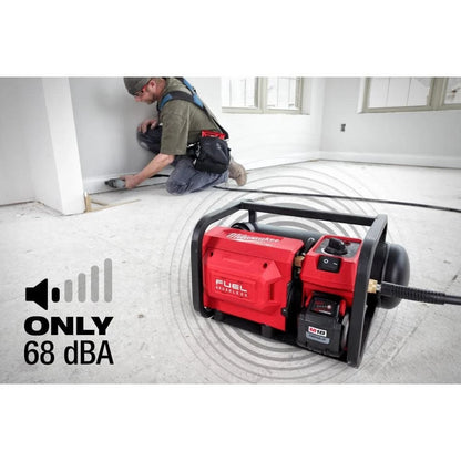 Pack of 1, Milwaukee 2840-20 M18 Fuel 2 Gallon Compact Quiet Compressor