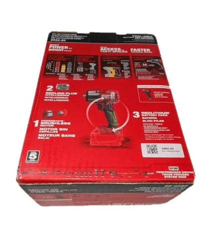Milwaukee 2960-20 M18 FUEL 3/8" Mid-Torque Impact Wrench with Friction Ring - 600 ft-lbs Torque, Compact Design, 4-Mode Control, Brushless Motor (Bare Tool)