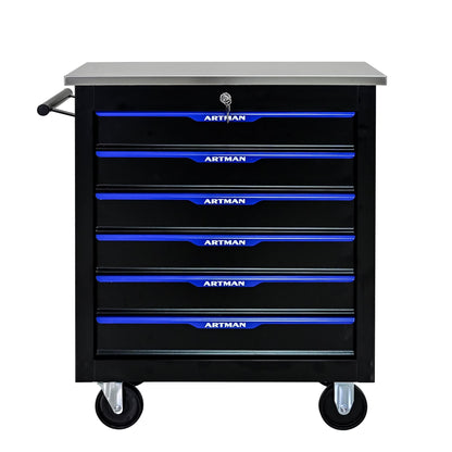 ARTMAN 6-Drawer Tool Storage Chest with Lockable Wheel,6 Drawer Tool Storage Cabinet for Garage, Warehouse , Repair Shop