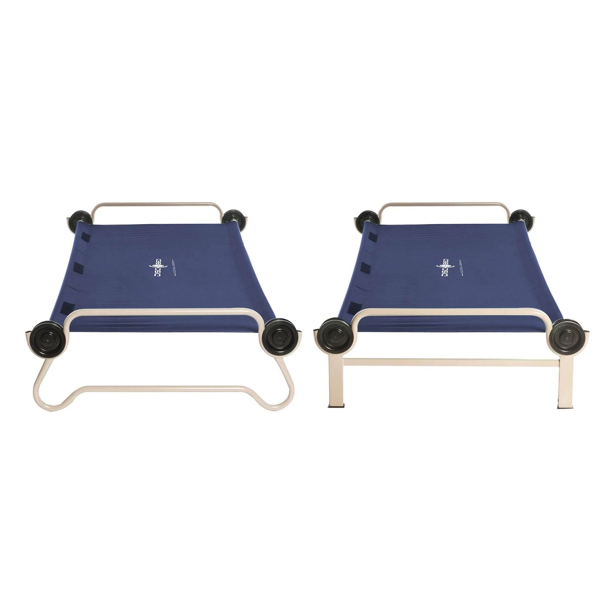 Disc-O-Bed XL Cam-O-Bunk Benchable Double Cot with Storage Organizers, Navy