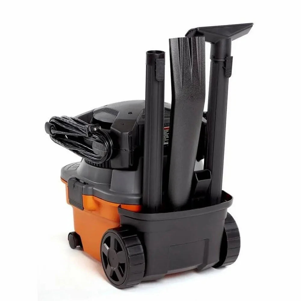 4 Gallon 6.0 Peak HP Wet/Dry Shop Vacuum with Detachable Blower, Fine Dust Filter, Locking Hose and Accessories