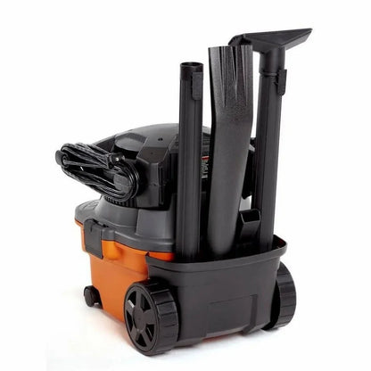 4 Gallon 6.0 Peak HP Wet/Dry Shop Vacuum with Detachable Blower, Fine Dust Filter, Locking Hose and Accessories