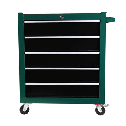 5-Drawers Rolling Tool Chest,Tool Chest with Link Buckle And Can Be Combined To Large Cabinet Set,Tool Cabinet On Wheels with Keyed Locking System And Drawer Liners,for Warehouse,Garage