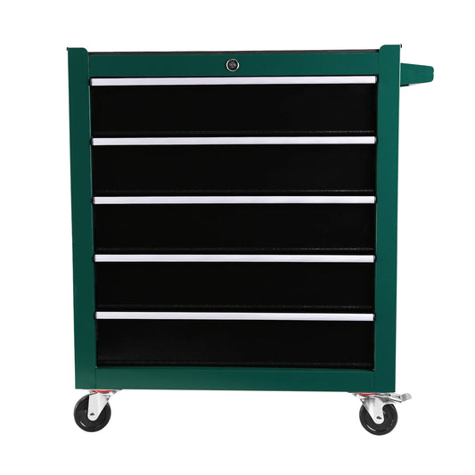 5-Drawers Rolling Tool Chest,Tool Chest with Link Buckle And Can Be Combined To Large Cabinet Set,Tool Cabinet On Wheels with Keyed Locking System And Drawer Liners,for Warehouse,Garage