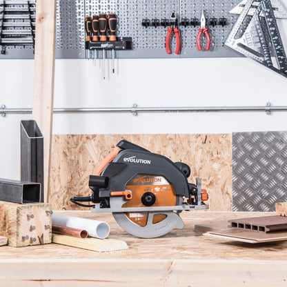 Evolution R185CCS 120V, 15A 7-1/4in Corded Circular Power Saw, 6000 RPM