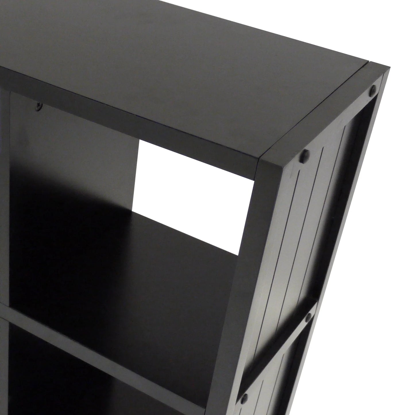 Winsome Wood Timothy 4x2 Storage Cube Shelf, Black Finish