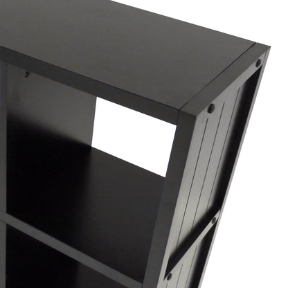 Winsome Wood Timothy 4x2 Storage Cube Shelf, Black Finish