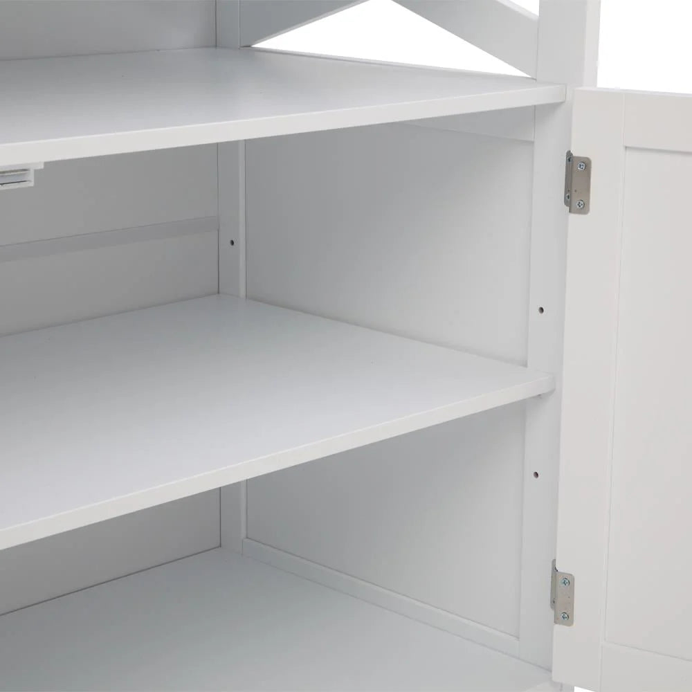 Ktaxon Kitchen Storage Sideboard Dining Buffet Server Cabinet Cupboard, Free Standing Storage Chest Cabinets and Shelf,White