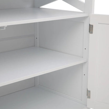 Ktaxon Kitchen Storage Sideboard Dining Buffet Server Cabinet Cupboard, Free Standing Storage Chest Cabinets and Shelf,White