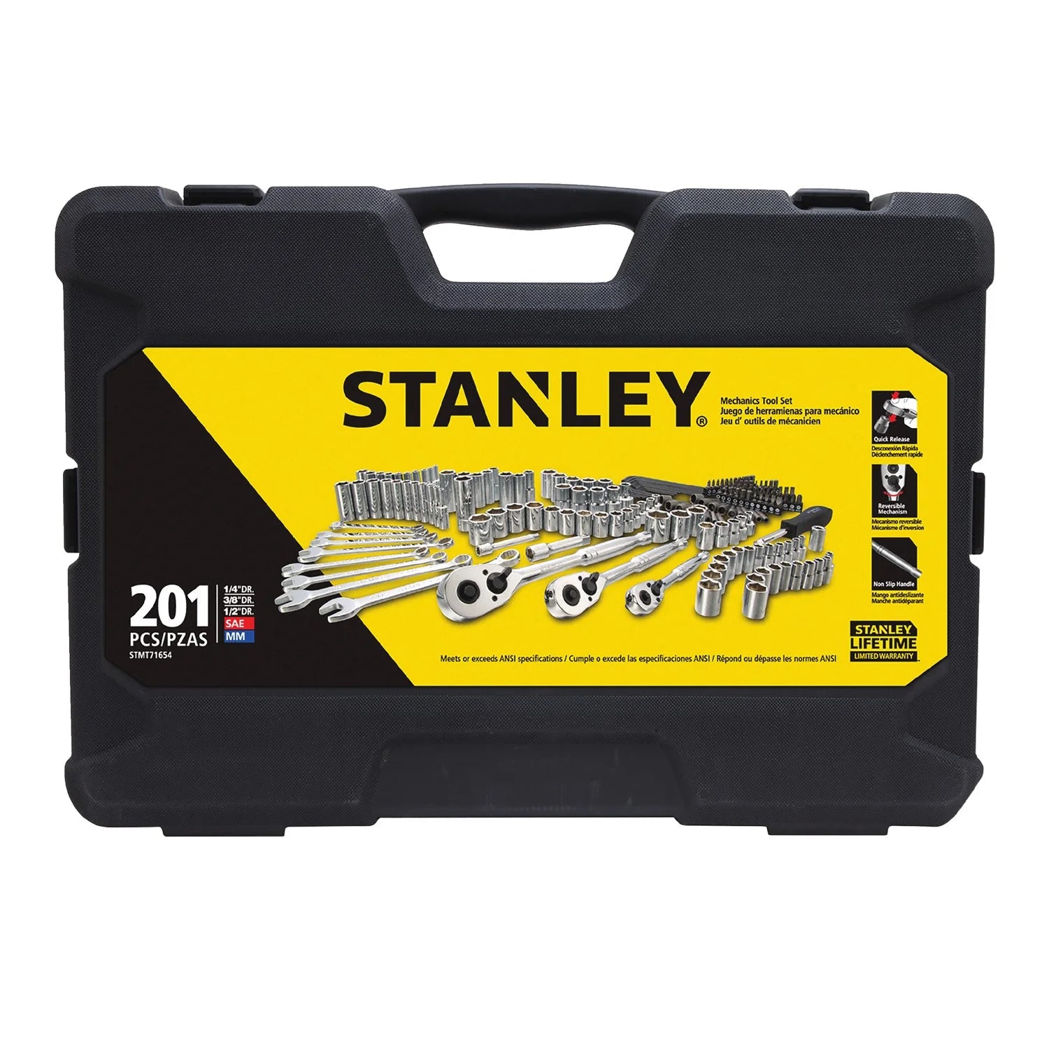 STANLEY STMT71654 201-Piece Mechanics Tool Socket Set
