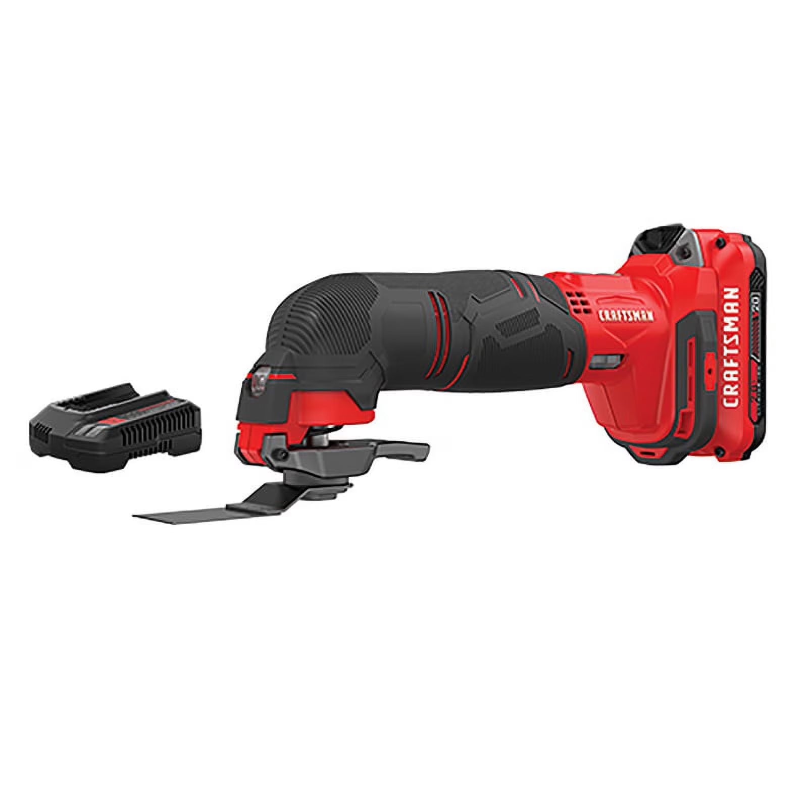 Craftsman V20 20 volt Cordless Oscillating Tool Kit 18000 opm Red 15 pc. - Case Of: 1; Each Pack Qty: 15; Total Items Qty: 15