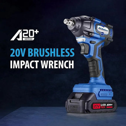 ACDelco ARI20132-K1 20V Cordless Drill, Impact Driver,Impact drill, 2 Tool Power Tool Combo Kit, Brushless Power Tool Set with 2 Batteries and Charger Included