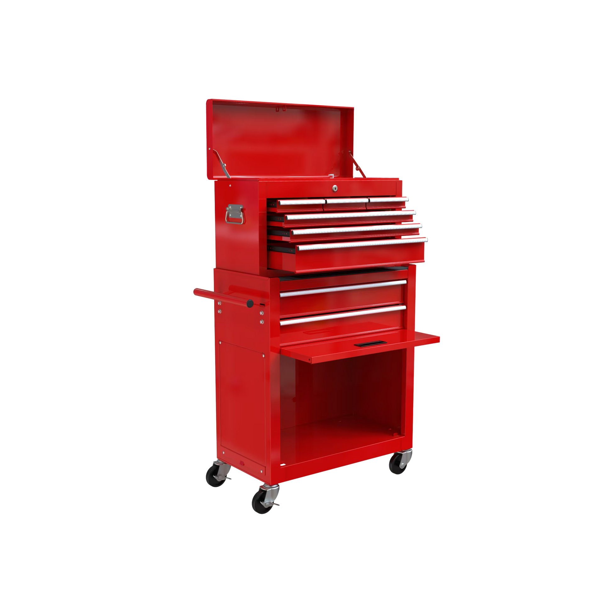 Rolling Tool Chest with Wheels and Drawers, 8-Drawer Tool Storage Cabinet