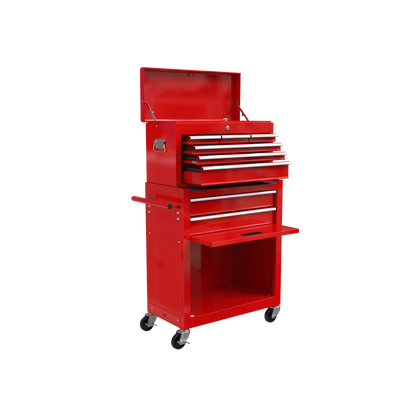 Rolling Tool Chest with Wheels and Drawers, 8-Drawer Tool Storage Cabinet