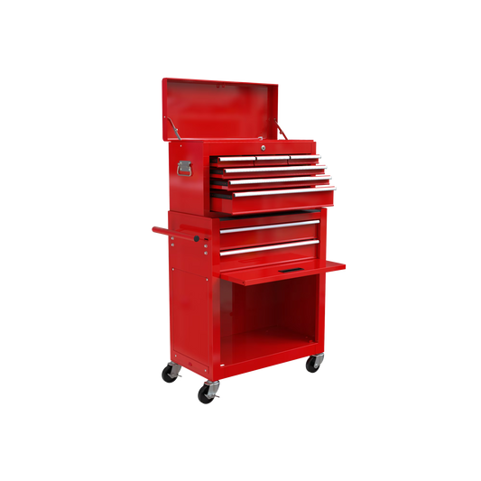 Rolling Tool Chest with Wheels and Drawers, 8-Drawer Tool Storage Cabinet