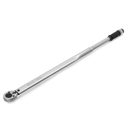 Neiko PRO 03710B 3/4-Inch-Drive Adjustable SAE Torque Wrench with Torque Click Settings of 100?C700 Foot-Pound, Made with CrV Steel, 48-Inch Length