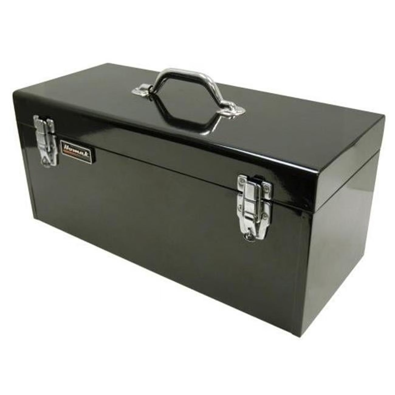 20 Inch Black High Tool Box with Black Metal Tray