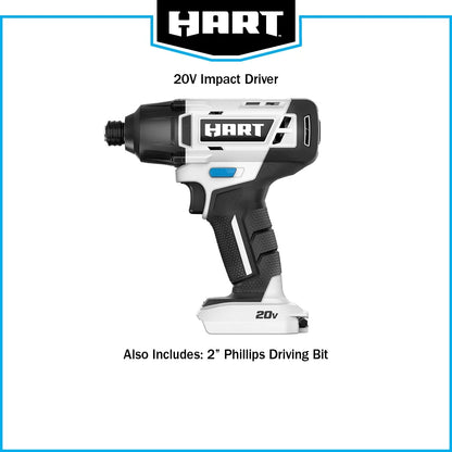 HART Cordless 20-Volt Brushless 1/2-inch Drill/Driver (Battery Not Included), New Condition