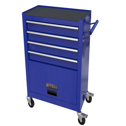 Roromall Rolling Tool Chest Removable Metal Tool Cart Storage Cabinet Tool Set with 4 Wheels Drawers and Tools