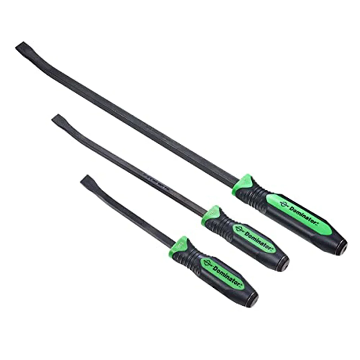 Mayhew Tools 14071GN 3-Piece Dominator Curved Pry Bar Set, Green