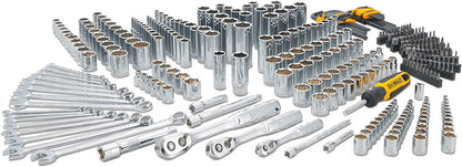 DEWALT Mechanics Tool Set, 1/4", 3/8", 1/2" Drive Tools and Combo Wrenches, 341 Piece (DWMT45341)