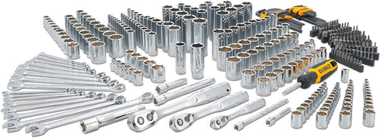 DEWALT Mechanics Tool Set, 1/4", 3/8", 1/2" Drive Tools and Combo Wrenches, 341 Piece (DWMT45341)