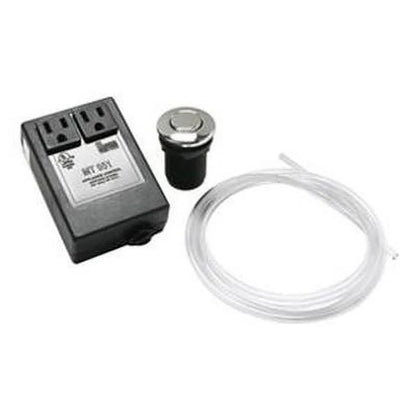 Mountain Plumbing MT951/BRS Round "Classic Touch" Waste Disposer Air Switch Brushed Stainless