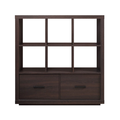 Better Homes & Gardens Steele 6 Cube Storage Bookcase Organizer with Drawers, Multiple Finishes