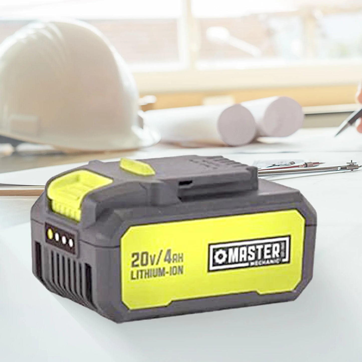 Master Mechanic 2 Pack 20V Lithium Ion Rechargeable Tool Charging Battery