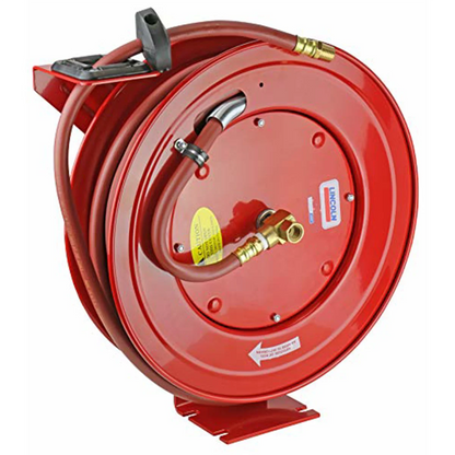 Lincoln 83754 Value Series Air and Water 50' x 1/2" Retractable Hose Reel