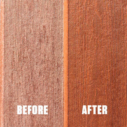 2 Pack, Redwood Tone, Rust-Oleum RockSolid Satin Composite Deck Refresh Exterior Stain and Sealer, 1 Gal