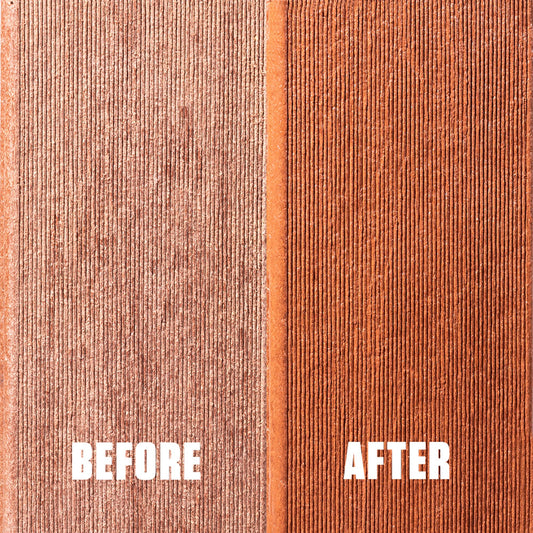 2 Pack, Redwood Tone, Rust-Oleum RockSolid Satin Composite Deck Refresh Exterior Stain and Sealer, 1 Gal