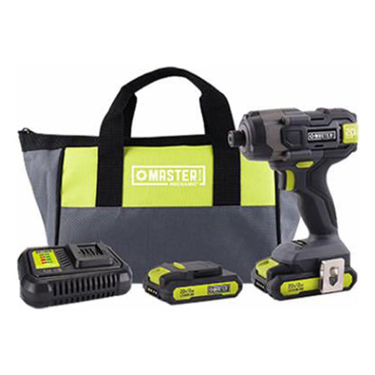 Master Mechanic ML-IS41GD-200 20-Volt Compact Cordless Impact Drill Kit, (2) Batteries - Quantity 4