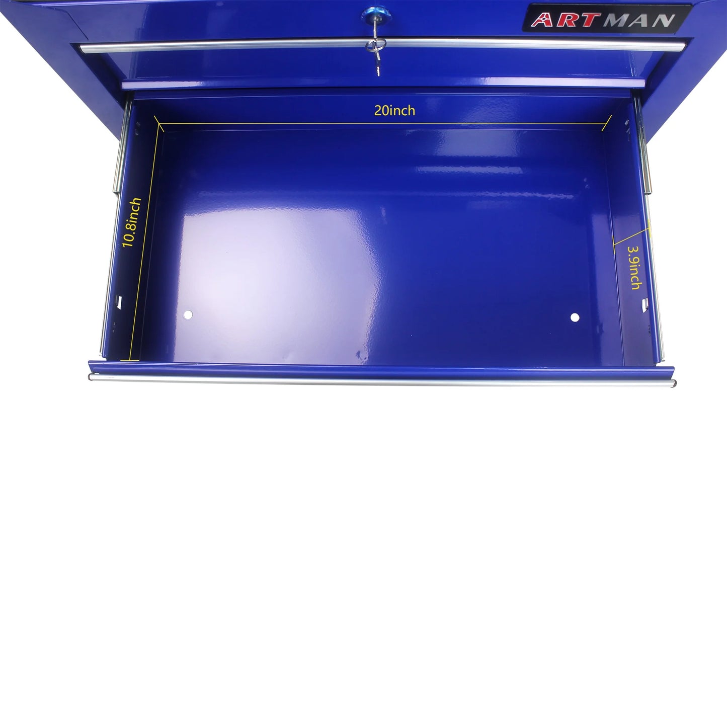 NIGSQJB 5 Large Drawers Tool Cart on Wheels, 29.9"H Rolling Tool Chest Tool Storage Box, Drawers Rolling Tool Trolley Organizer Tool Case for Garage, Warehouse, Workshop and Repair Shop, Blue