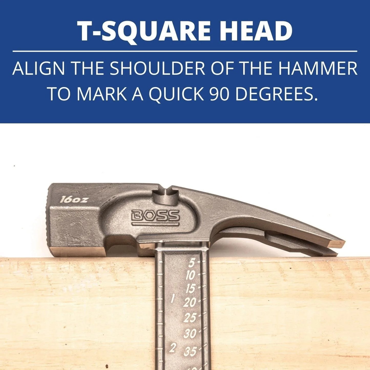 Boss Hammer BH14TIS 14 oz. Pro Series Smooth Face Full Titanium Hammer