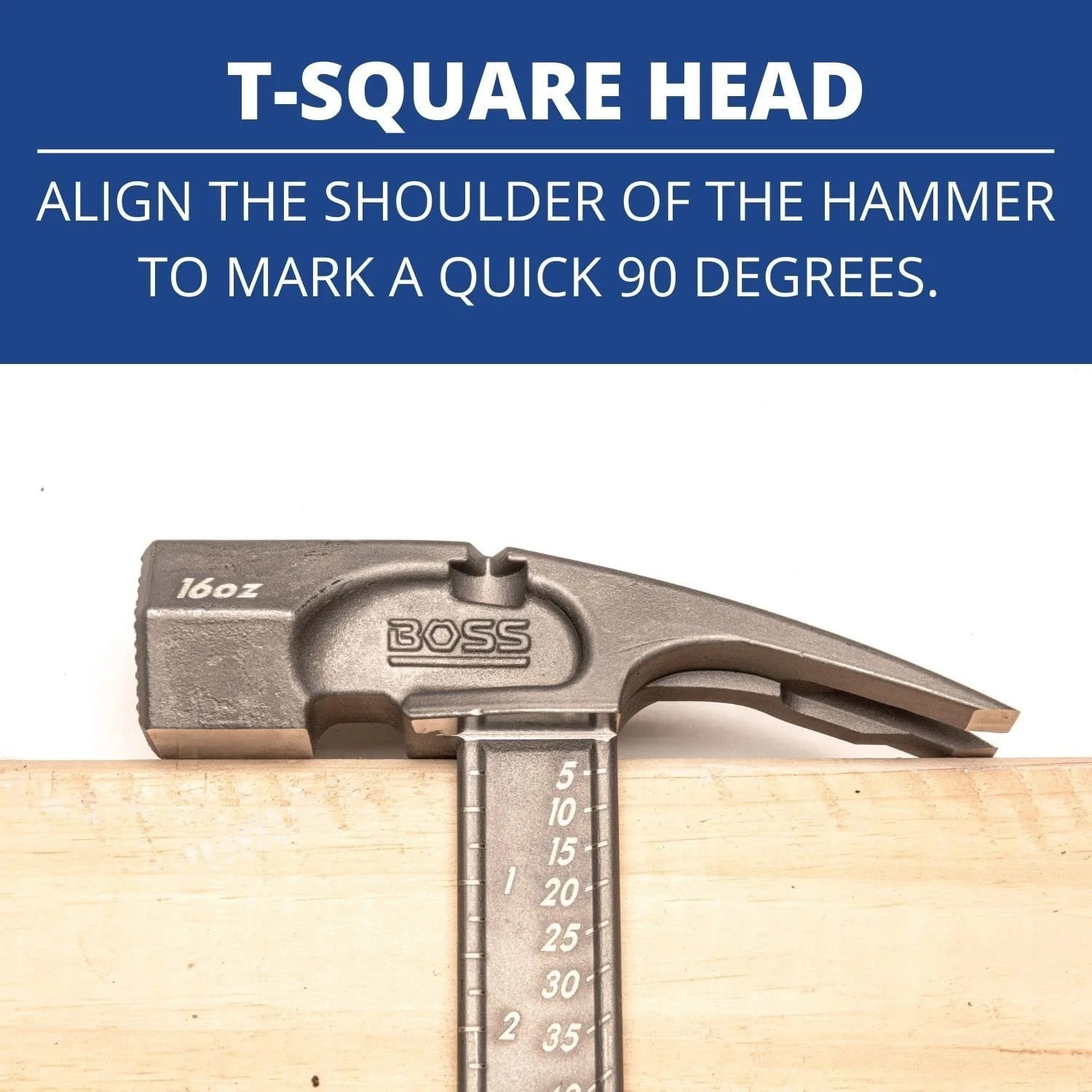 Boss Hammer BH14TIS 14 oz. Pro Series Smooth Face Full Titanium Hammer