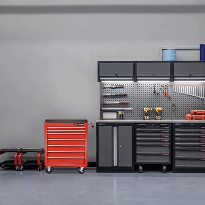 taoruifang 7-Drawer Rolling Tool Cabinet, Anti-Rust Tool Chest With Lock, Storage Organizer for Garage, Workshop