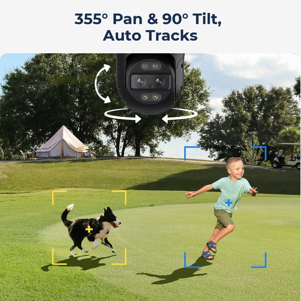 Reolink TrackMix 4K PTZ Auto-Track 8MP Dual-Lens PoE IP Camera,6X Hybrid Zoom,355?Pan& Tilt Outdoor Surveillance