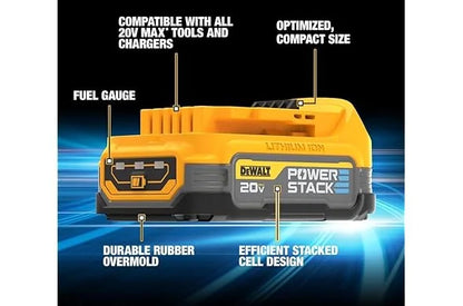 DeWalt DEWALT 3/8" Compact Impact Wrench Pstack Kit