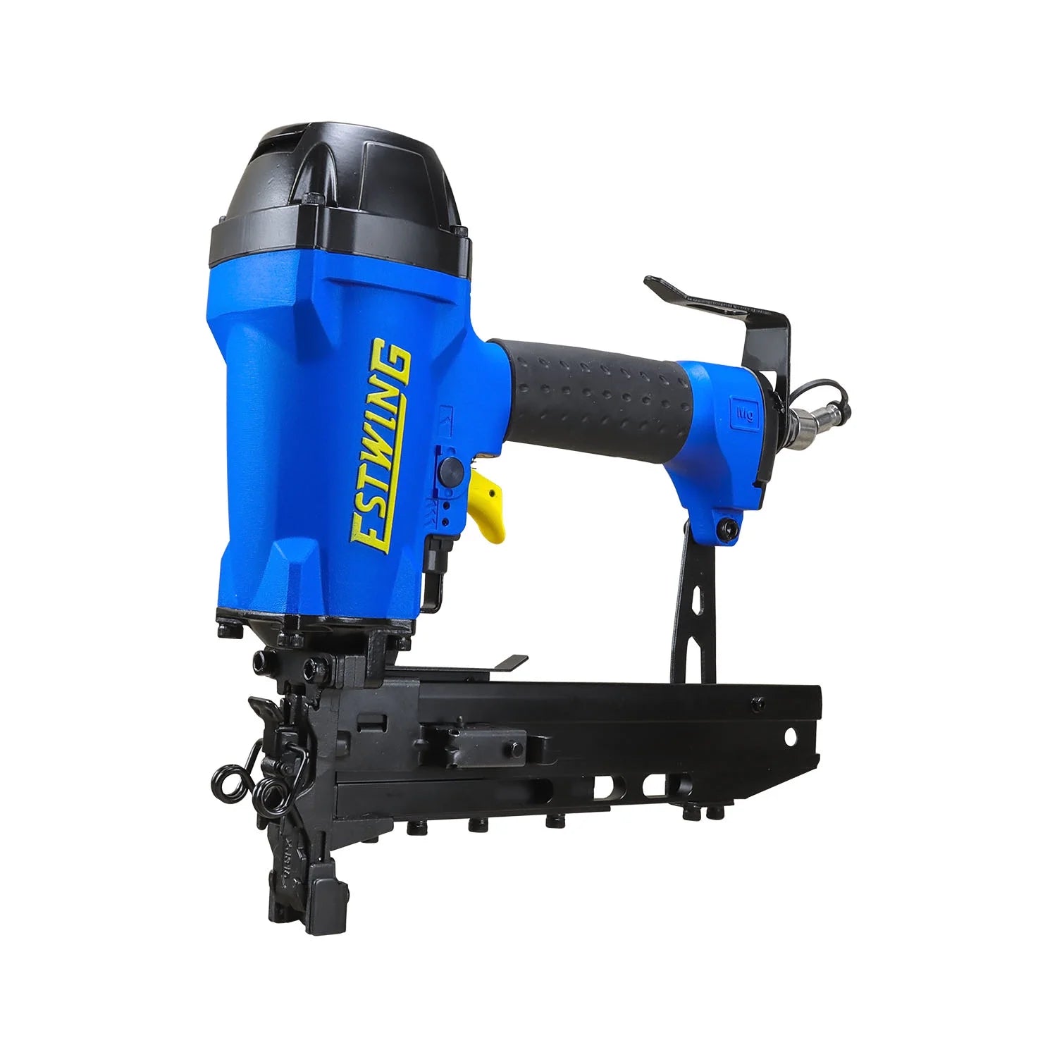 Estwing EFS105 Pneumatic 10.5-Gauge 1-9/16" Fencing Stapler with Adjustable Metal Belt Hook, 1/4" NPT Industrial Swivel Fitting, and Bag